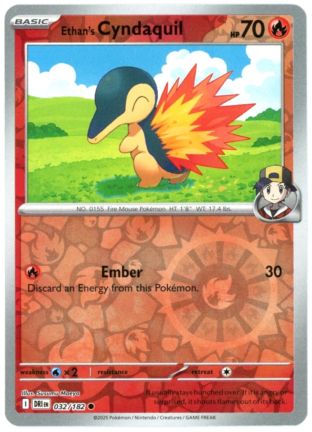 Ethan's Cyndaquil 032/182 Reverse Holo