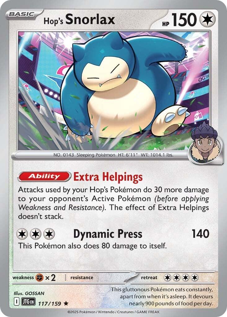 Hop's Snorlax 117/159 Holo