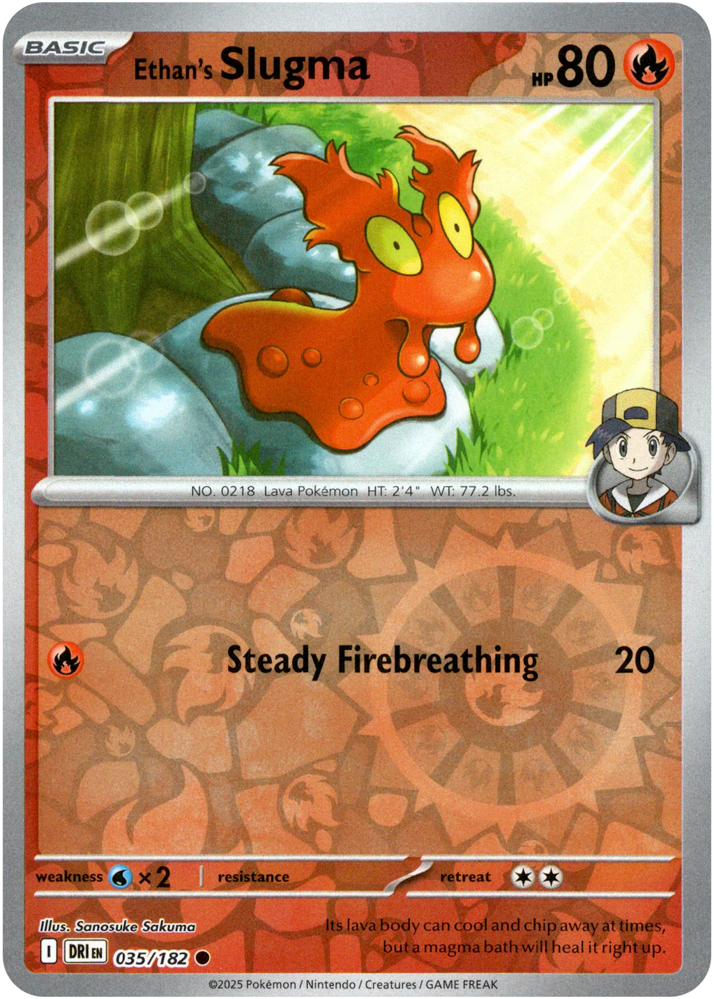 Ethan's Slugma 035/182 Reverse Holo