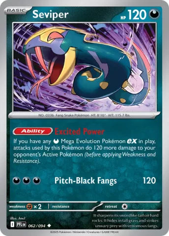 Seviper 062/094 Reverse Holo