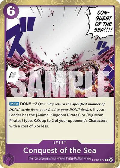 Conquest of the Sea OP08-077 Holo