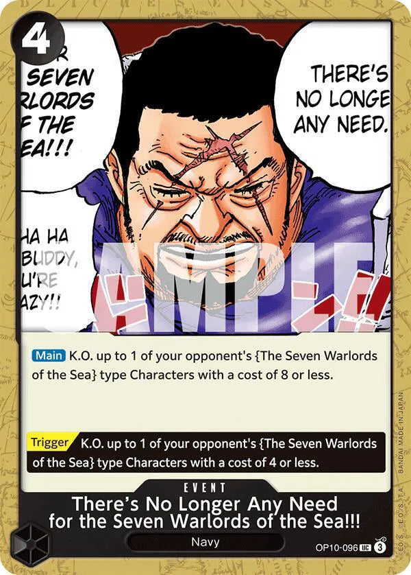 There's No Longer Any Need for the Seven Warlords of the Sea!!! OP10-096