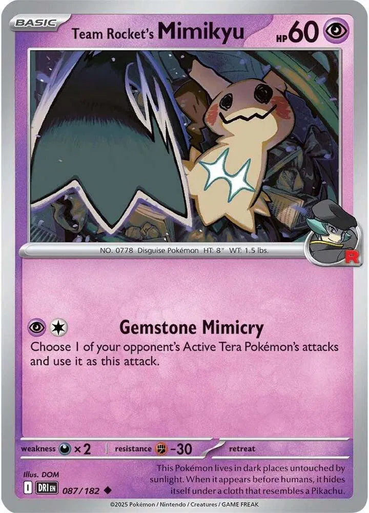 Team Rocket's Mimikyu 087/182