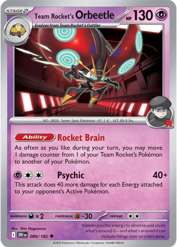 Team Rocket's Orbeetle 089/182