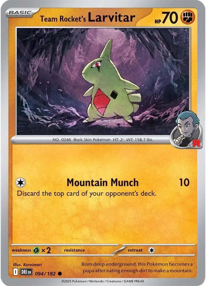 Team Rocket's Larvitar 094/182