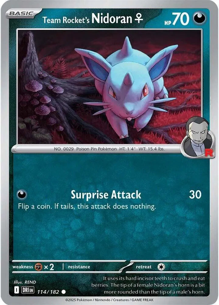 Team Rocket's Nidoran F 114/182