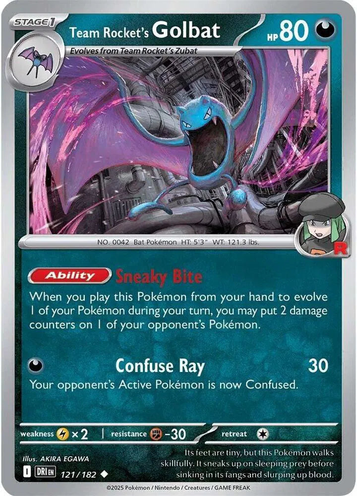 Team Rocket's Golbat 121/182