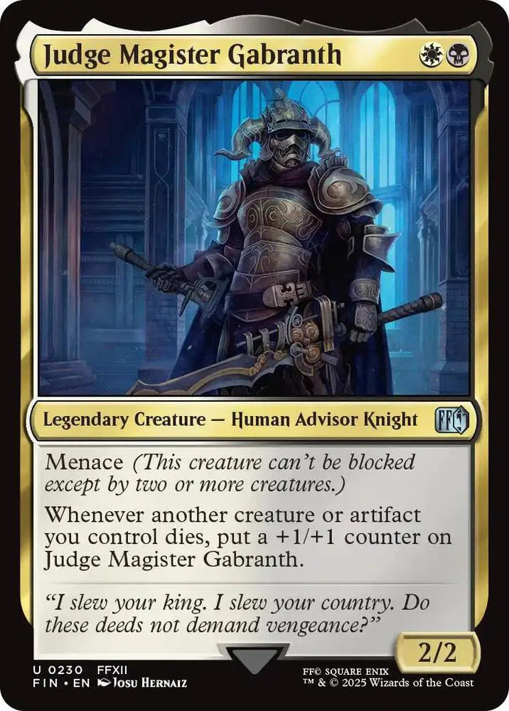 Judge Magister Gabranth 230