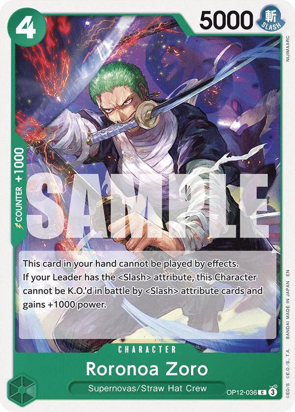Roronoa Zoro OP12-036
