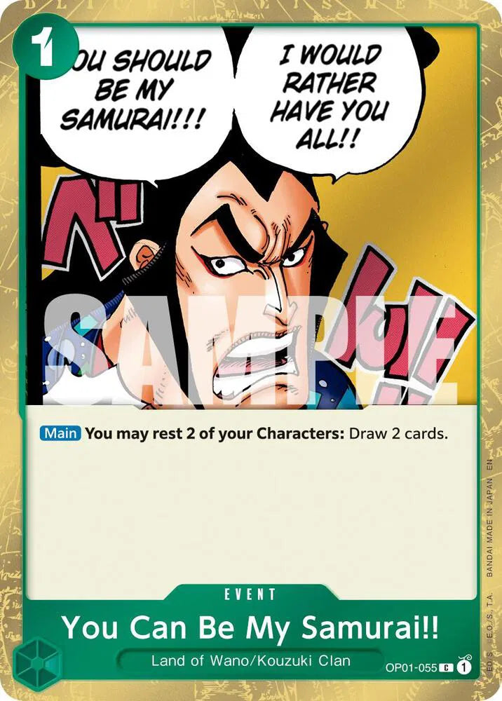 You Can Be My Samurai!! OP01-055 Pirate Foil
