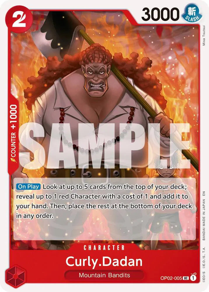 Curly.Dadan OP02-005 Holo Reprint