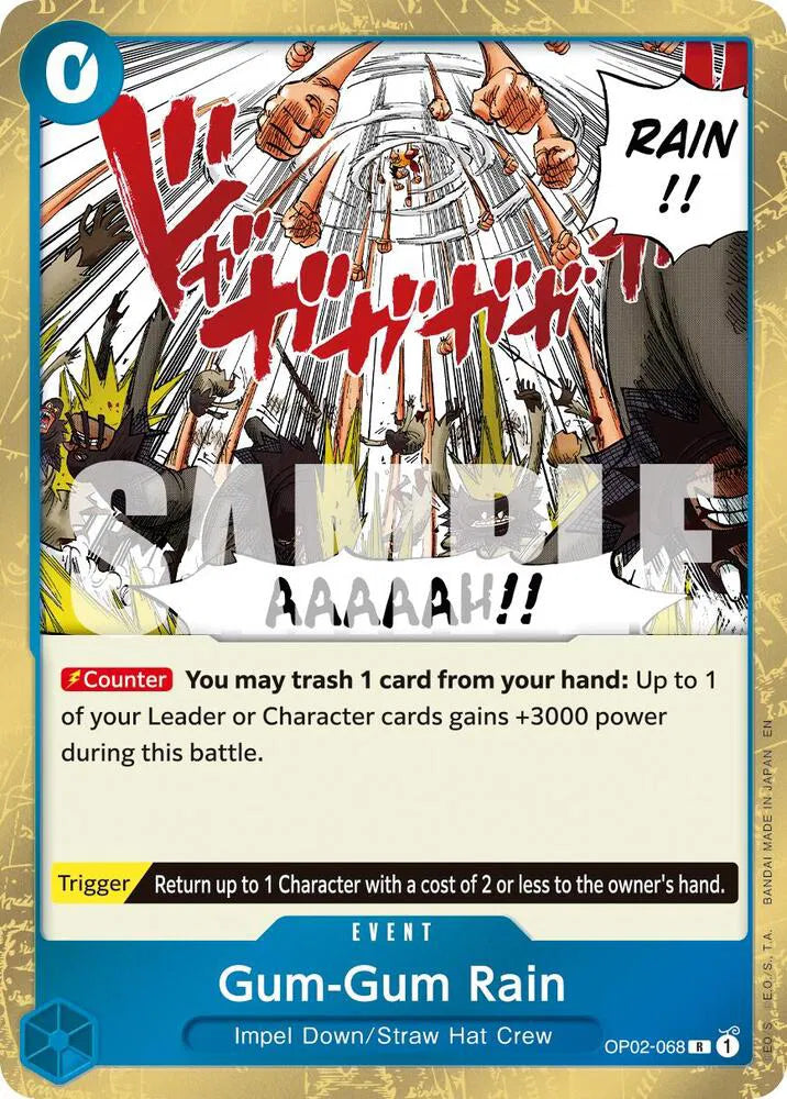 Gum-Gum Rain OP02-068 Reprint
