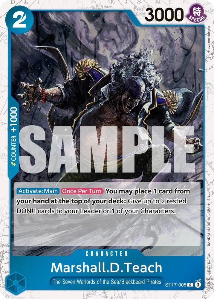Marshall.D.Teach  ST17-005 Pirate Foil