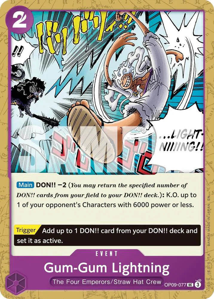 Gum-Gum Lightning OP09-077 Reprint