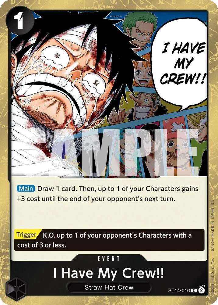 I Have My Crew!! ST14-016 Reprint Holo