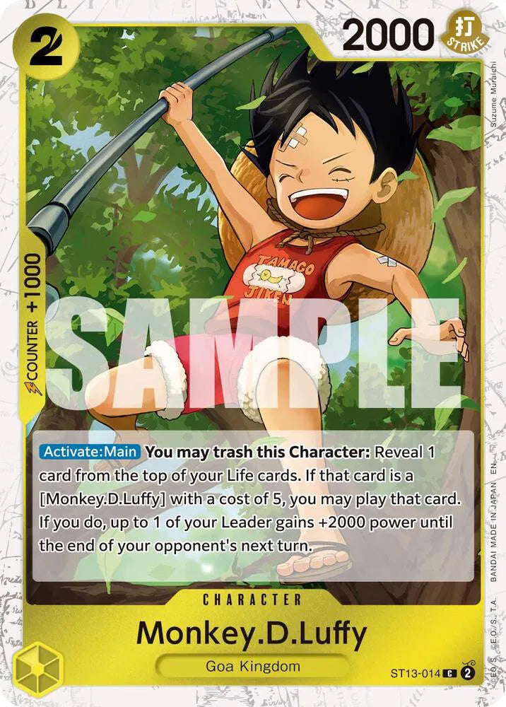 Monkey.D.Luffy ST13-014 Pirate Foil