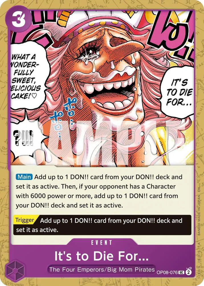 It's to Die For (Reprint) OP08-076