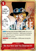 But Ace Here Said You Deserved It!! OP13-019 Holo