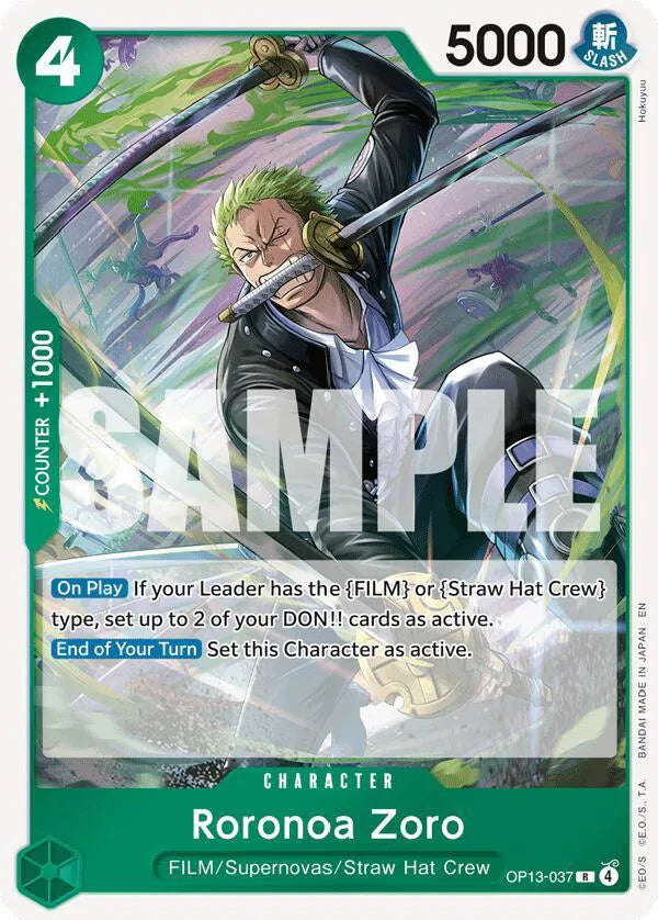Roronoa Zoro OP13-037 Holo