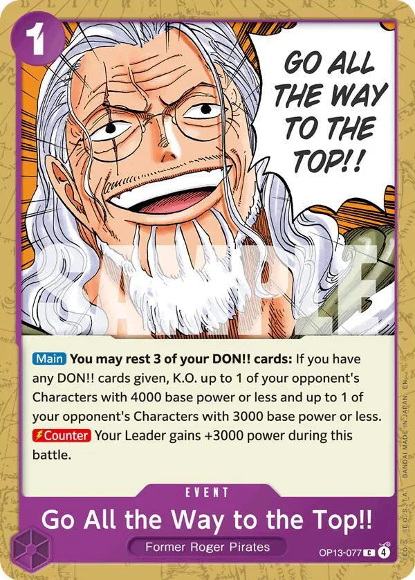 Go All the Way to the Top!! OP13-077