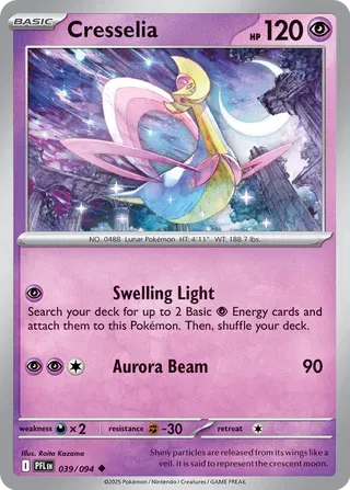 Cresselia 039/094 Reverse Holo