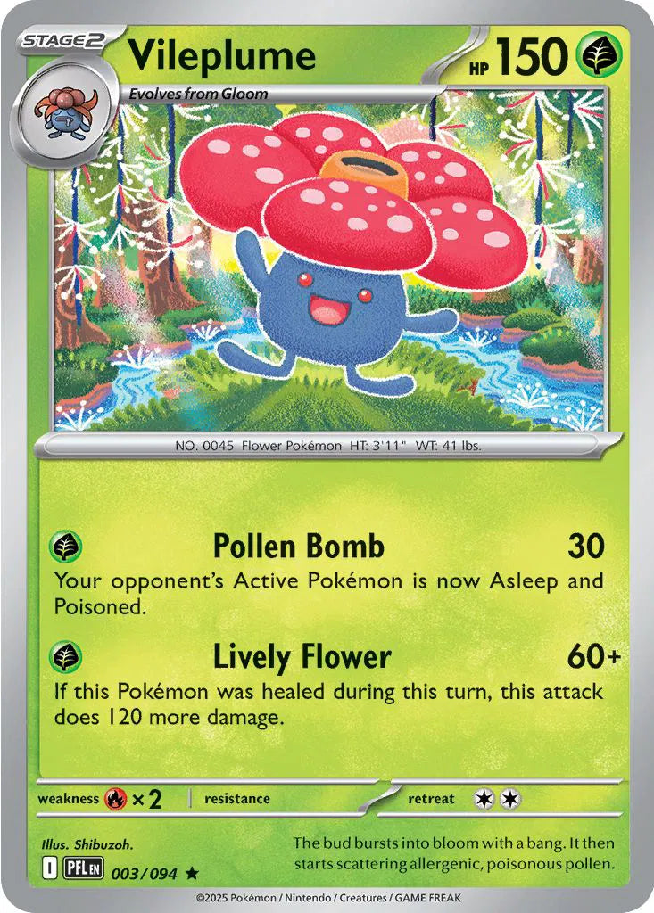 Vileplume 003/094  Holo