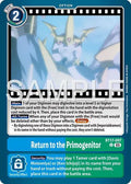 Return to the Primogenitor Foil Reprint BT17-097