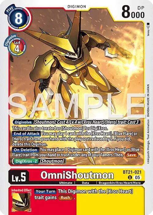 OmniShoutmon Reprint Holo BT21-021
