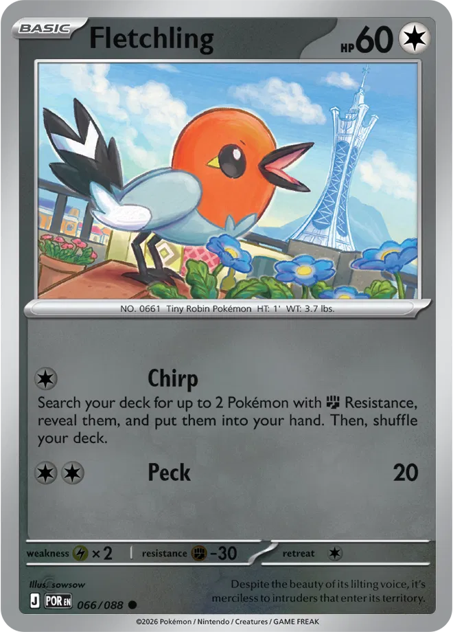 Fletchling 066/088 Reverse Holo