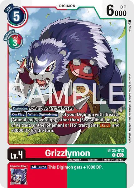 Grizzlymon BT25-012