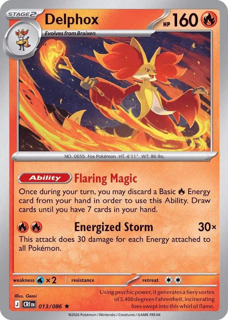 Delphox 013/086 Holofoil