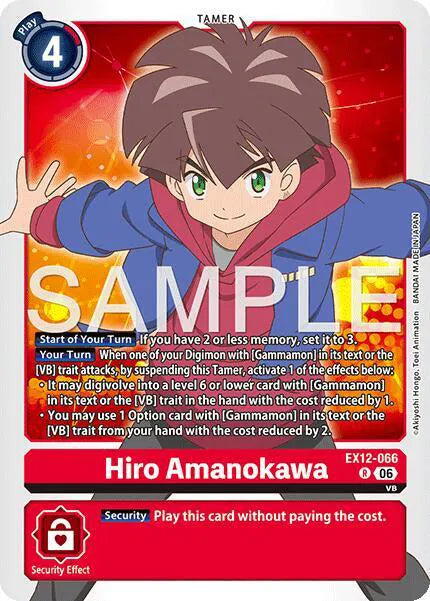 Hiro Amanokawa EX12-066 Foil