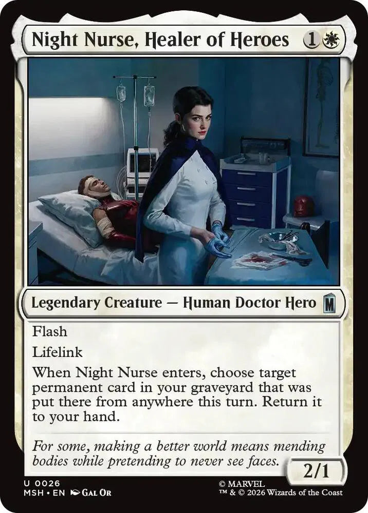 Night Nurse, Healer of Heroes 26