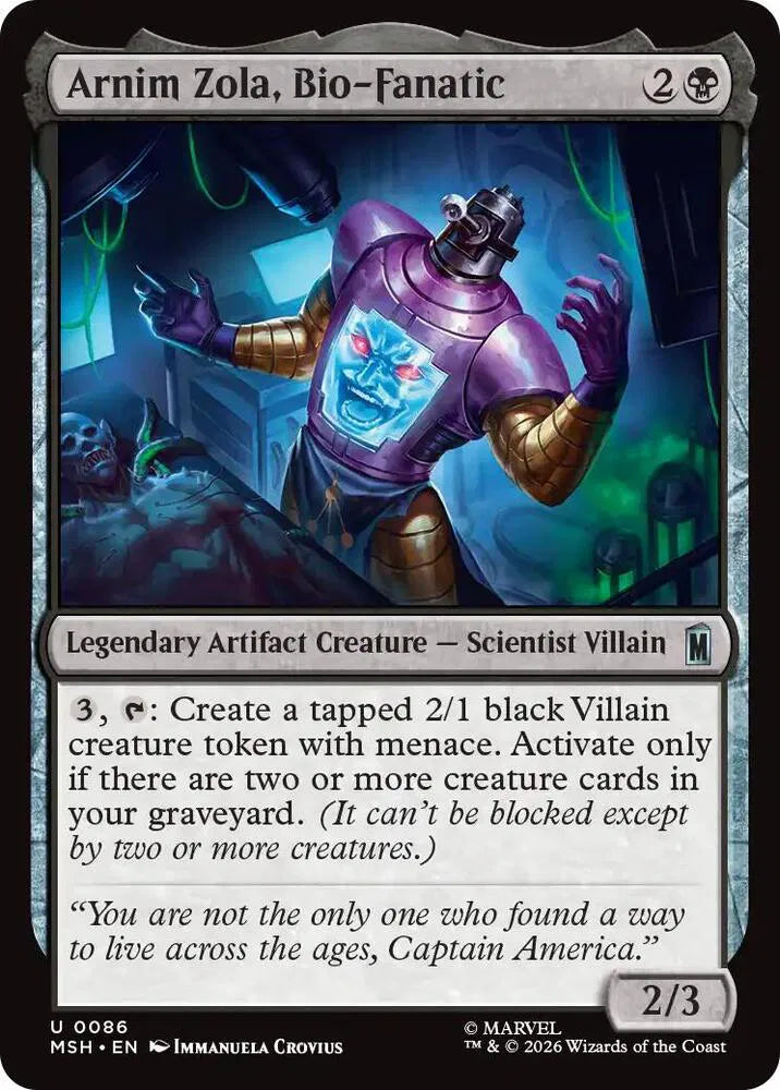 Arnim Zola, Bio-Fanatic 86