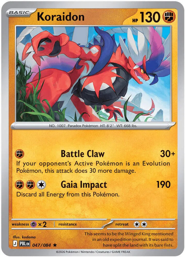 Koraidon 047/084 Holofoil