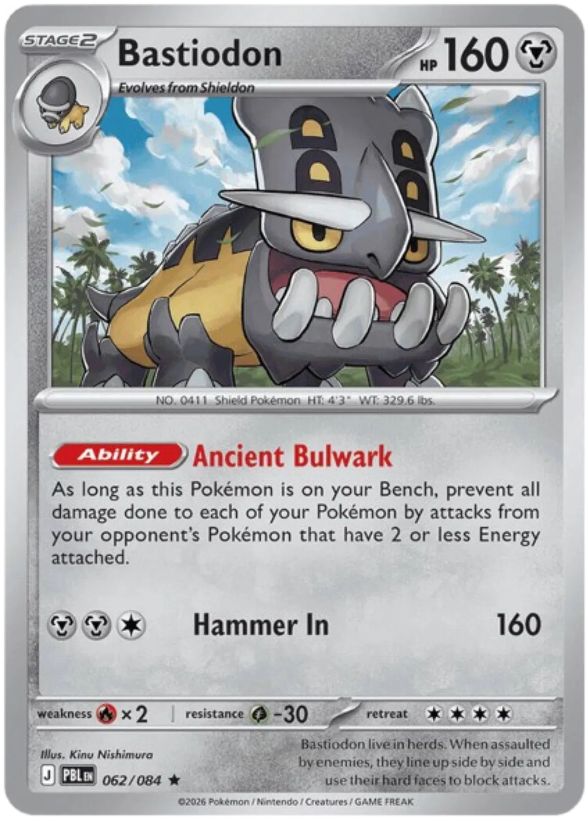 Bastiodon 062/084 Holofoil