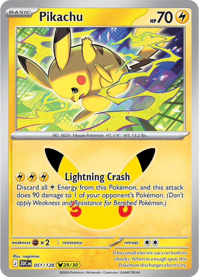 Pikachu 051/128 Holofoil