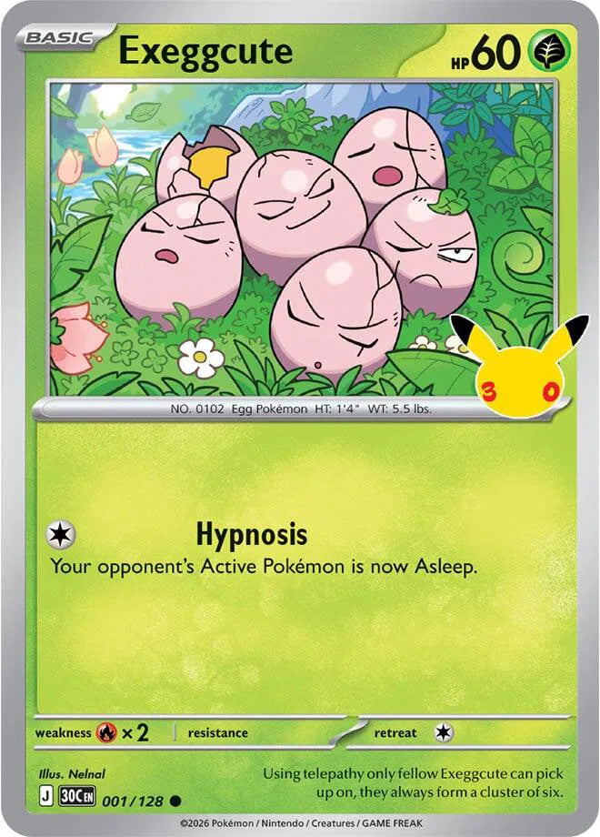 Exeggcute 001/128 Holofoil