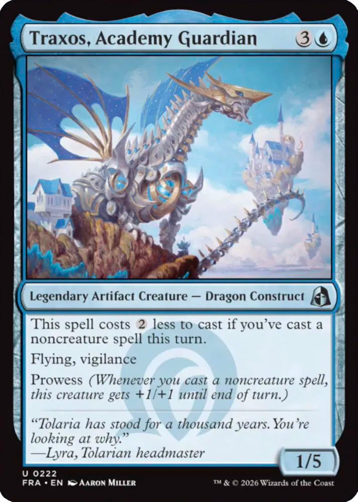 Traxos, Academy Guardian 222