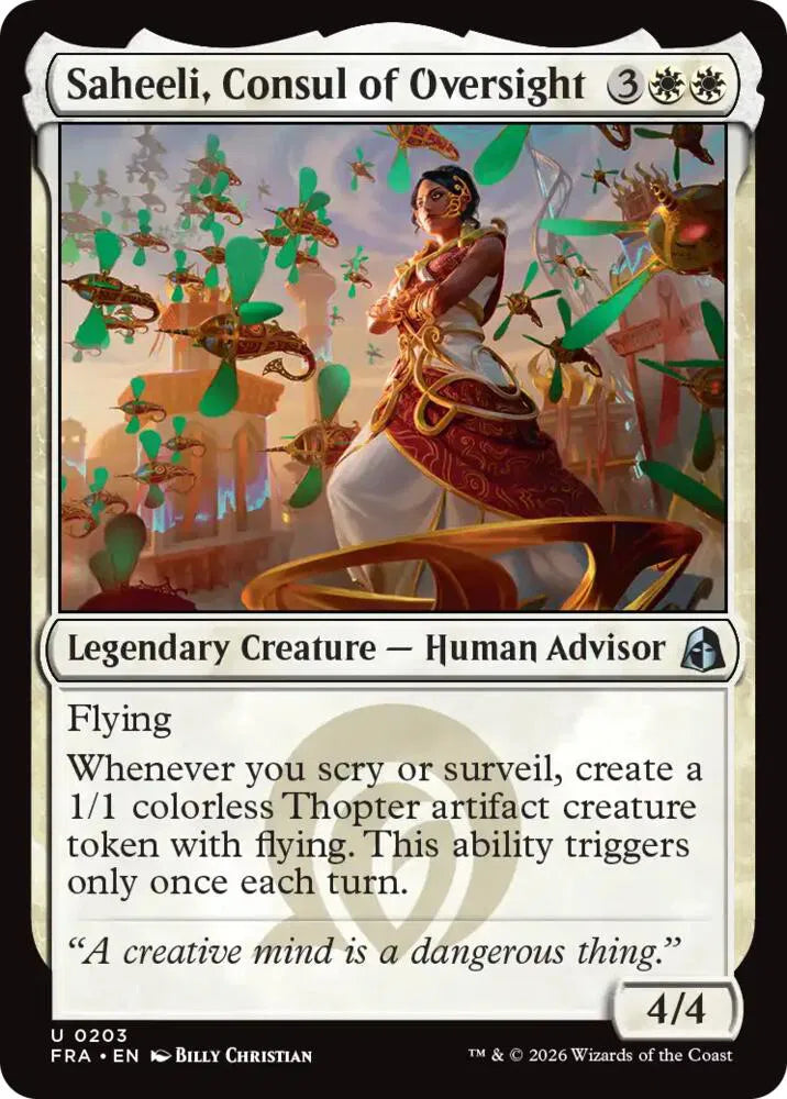 Saheeli, Consul of Oversight 203