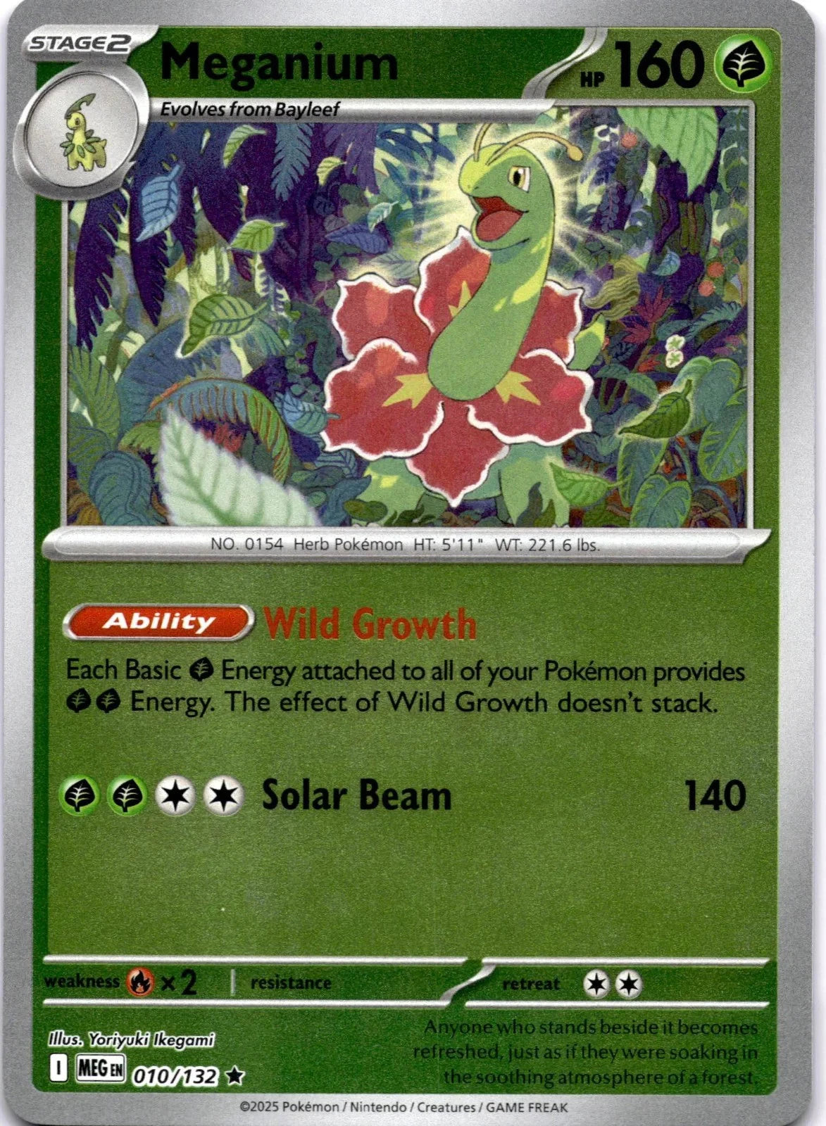 Meganium 010/132 Reverse Holo